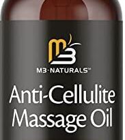 Anti Cellulite Massage Oil Skin Care Cellulite Oil Infused with Collagen and Stem Cell - Skin Tightening Cellulite Cream Moisturizing Body Oil for Women by M3 Naturals