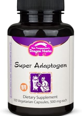 Dragon Herbs Super Adaptogen | All Natural Supplement to Support Well-Being, Mood, Immune Function, Strong Adaptive Response | All Natural Ingredients, Non-GMO (100 Capsules, 500 mg Per Capsule)”