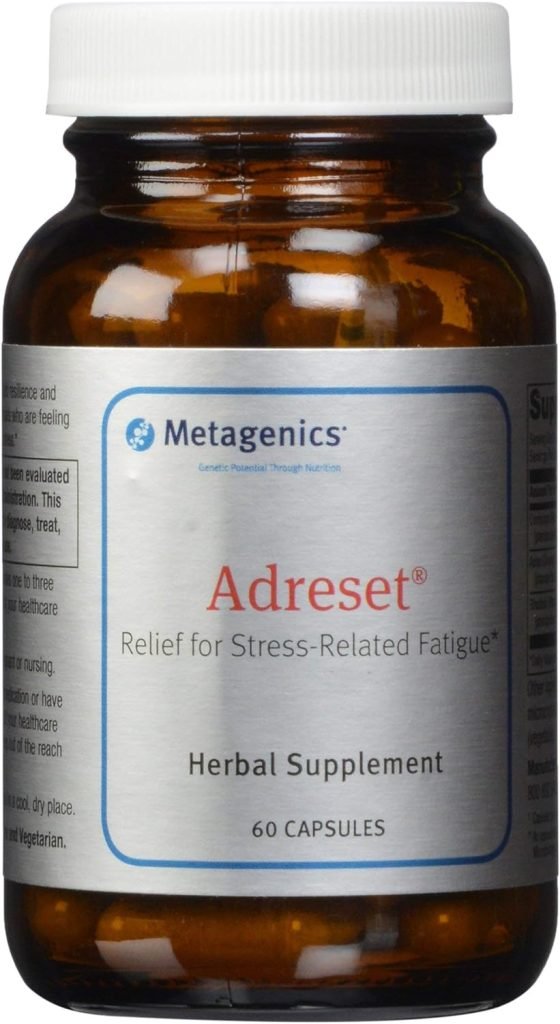 Metagenics Adreset – Adaptogen Supplement – Fatigue Relief* – with Asian Ginseng & Cordyceps – Non-GMO & Gluten-Free – 60 Capsules