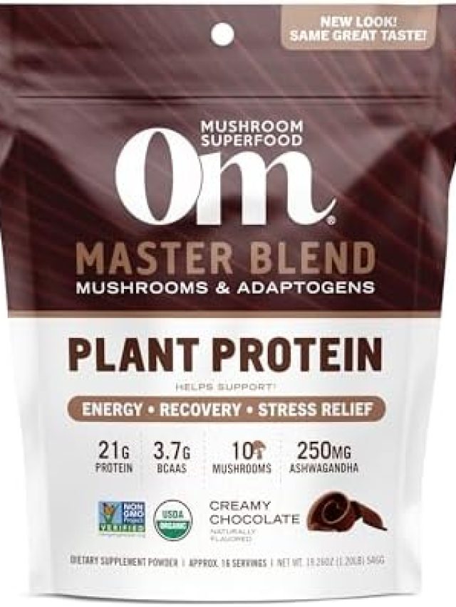 Om Mushroom Superfood Master Blend Plant-Based Protein Powder