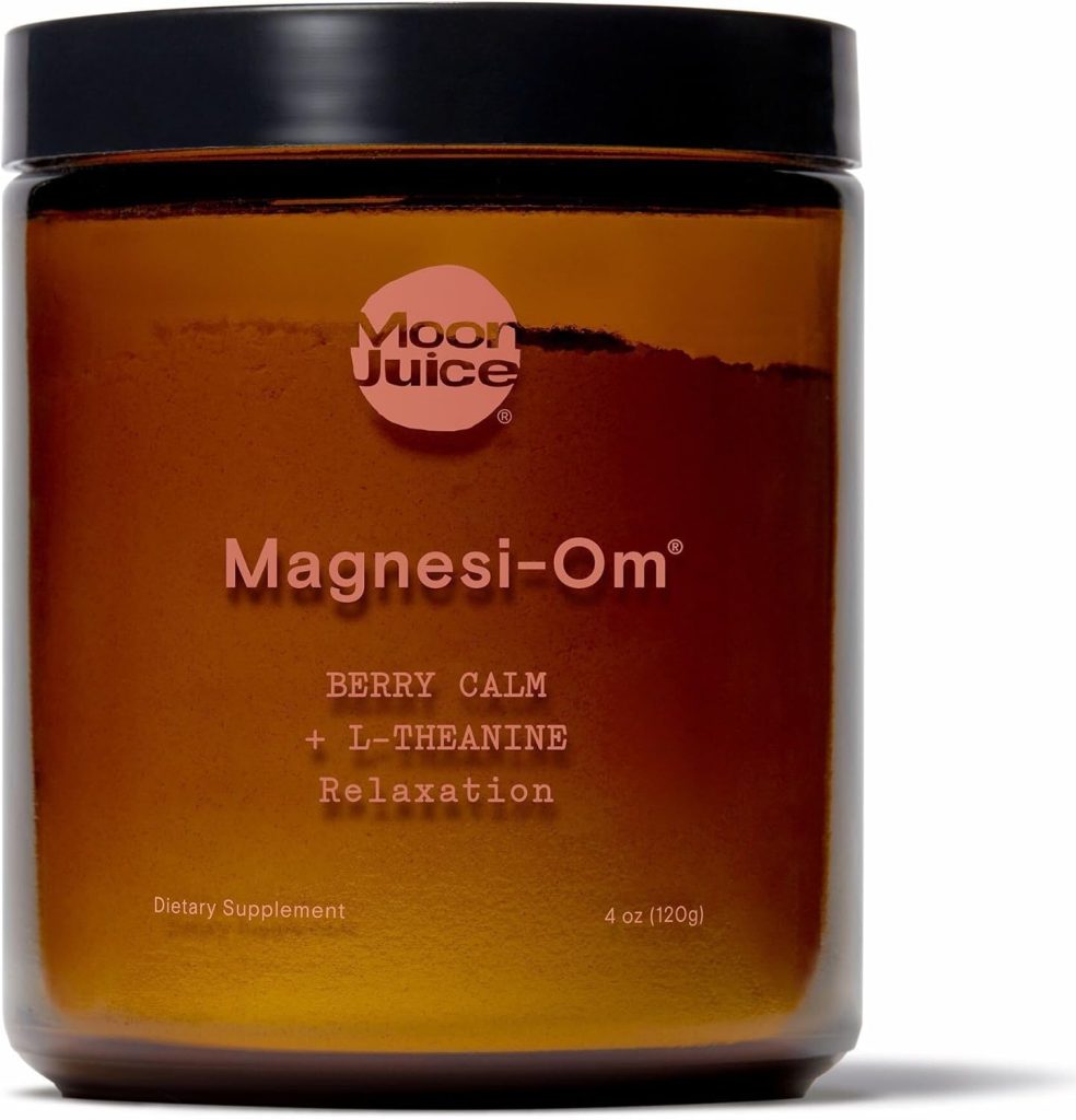 Magnesi-Om Supplement for Calm, Relaxation & Regularity with Magnesium & L-Theanine – Sugar Free Berry Flavor