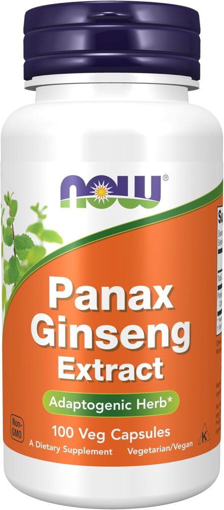 NOW Supplements, Panax Ginseng (Root) 500 mg, Adaptogenic Herb*, 100 Veg Capsules