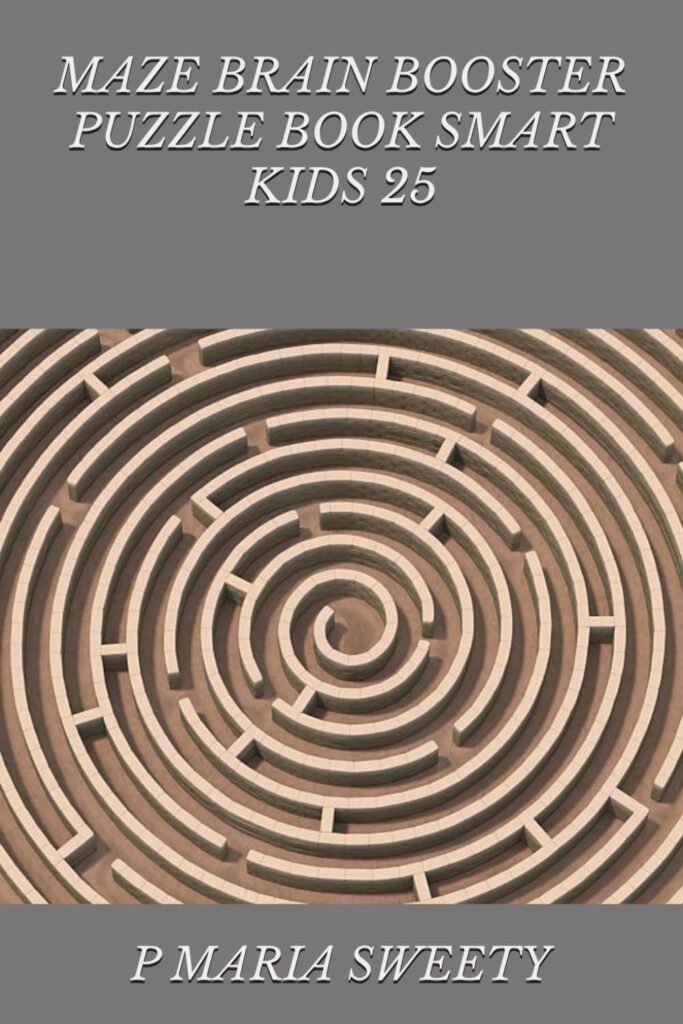MAZE BRAIN BOOSTER PUZZLE BOOK SMART KIDS 25