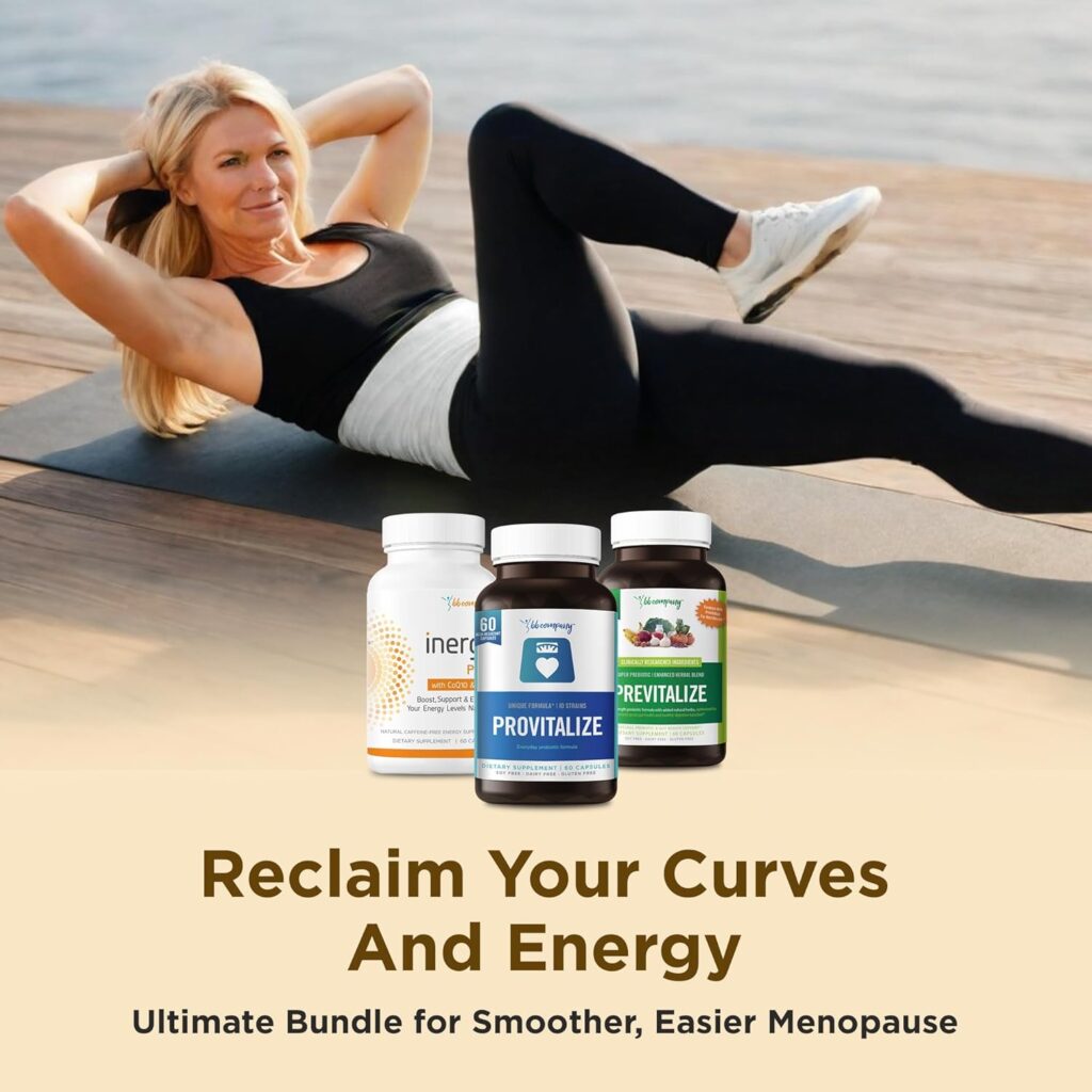 BB Company Menokit Bundle | Menopause Vitamins – Soothes Joint Aches, Boosts Energy, Mental Clarity, Gut Health | Provitalize, Previtalize & inergyPLUS | Value Bundle | Packaging Vary | 30 Day Supply