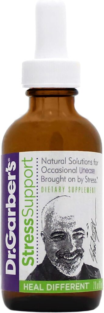 Dr. Garber’s Natural Solutions Stress Support Oral Drops – Gemmotherapy Liquid Supplement to Relieve Stress, Unease, Nervousness & Irritability and Promote Mental Clarity and Calm Mind & Body – 60ml
