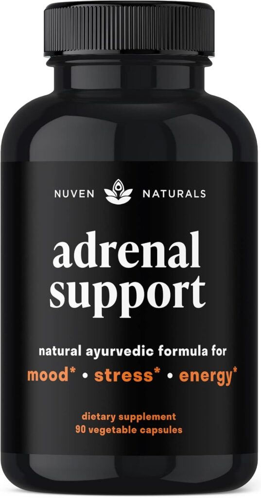 Adrenal Support – Cortisol Manager & Adrenal Support Supplements with Ashwagandha Extract, Rhodiola Rosea, Holy Basil to Support Stress, Fatigue & Energy | Adaptogens for Daily Support | 60 Capsules