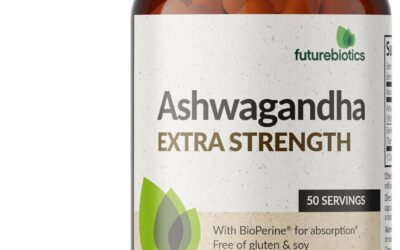 Futurebiotics Ashwagandha Extra Strength Stress & Mood Support with BioPerine – Non GMO Formula, 100 Vegetarian Capsules